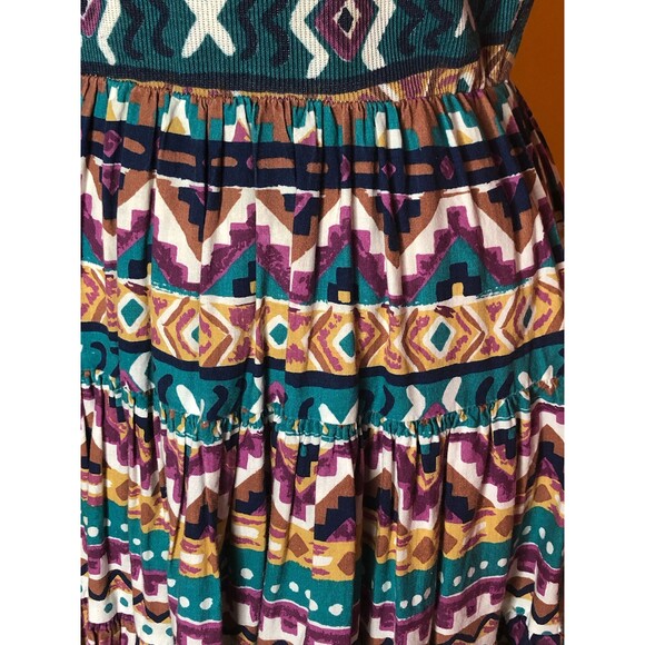1980s-1990s FREDERICKS of HOLLYWOOD Patio South West Style Dress. S-M - Picture 6 of 10